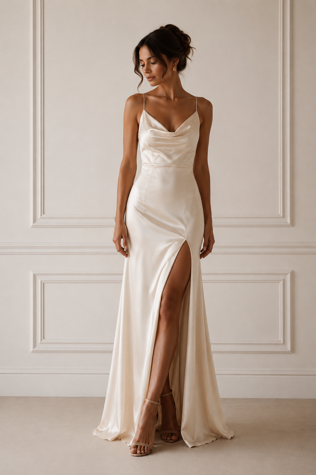 Celeste Satin Dress